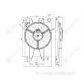 1495676 2S6H8C607EF Auto Radiator Fan para Ford